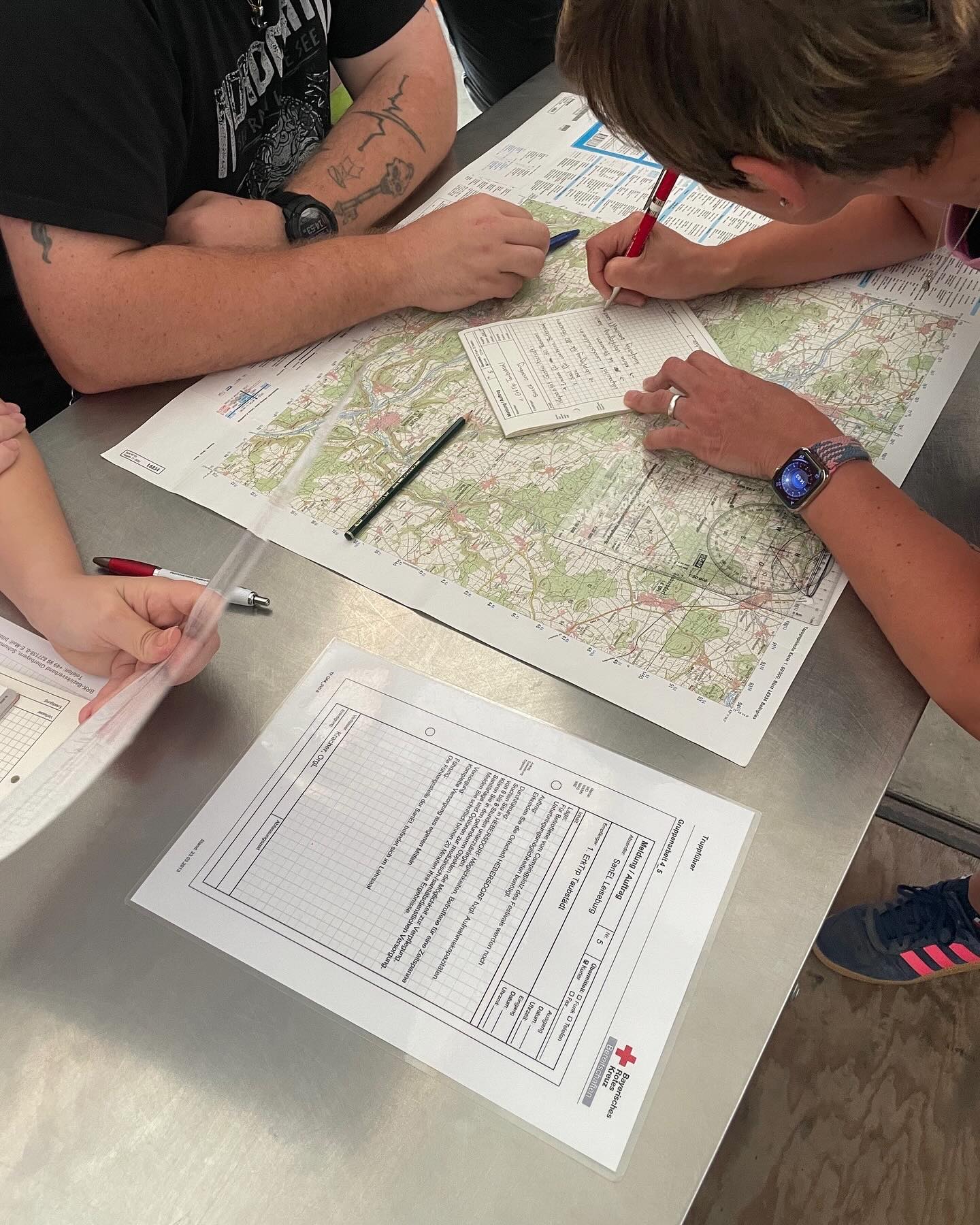 Taktische Planung auf dem Lageplan