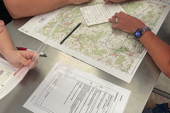 Taktische Planung auf dem Lageplan